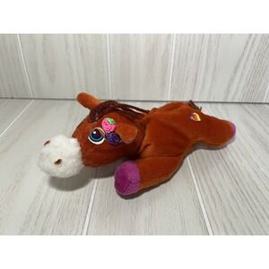 Lisa Frank Cuddle Buddy Bean Bag Creations vintage 90s plush horse from DIY kit